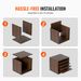 VEVOR Literature Organizers, 5 Compartments Office Mailbox With Adjustable Shelves, Wood Literature Sorter 13.9x12x13 Inches For Office, Home, Classroom, Mailrooms Organization, EPA Certified, Brown_maomaolike.com