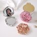 Vintage Rose Foldable Makeup Mirror, Double Sided Pocket Compact Mirror, Portable Personal Beauty Mirror For Daily Use Wedding Decor Gift
_maomaolike.com