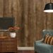45cm*2000cm Dark Walnut Wood Wallpaper – Rustic Wood Grain Peel & Stick Wall Covering For Living Room, Bedroom & Office Decor_maomaolike.com