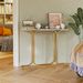 Console Table Narrow Sofa Table With Stable Metal Legs Entrance Table Home Decor Behind The Couch Table Modern Foyer Table For Living Room, Entryway, Hallway, Gold_maomaolike.com