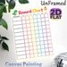 Dinosaur & Cupcake Themed Reward Chart Painting Poster, Bright Colorful Grid Layout Poster, Practical Tool To Track Daily Behaviors, Ideal For Home_maomaolike.com
