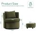 Upholstered Barrel Accent Chair With Ottoman, Living Room Side Chair With Storage, Single Sofa Armchair_maomaolike.com