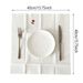50pcs Rose Dinner Napkins, Disposable White Party Napkins With Built-in Cutlery Pocket, Linen Texture Napkins, 15.75x15.75 Inch, For Wedding Bridal Shower Restaurant Table Decoration Supplies_maomaolike.com