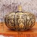 Pure Brass Pumpkin Incense Burner With Lid, Indoor Desktop Creative Metal Craft Ornament Wholesale_maomaolike.com