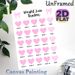 Weight Loss Tracker Painting Poster, Pastel Pink Heart & Bow Design Poster, Practical Tool To Monitor Weekly Weight Loss Progress For Home Or Personal_maomaolike.com