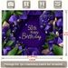 Glitter Purple 50th Birthday Party Banner - 2D Flat Polyester Backdrop With Golden Lettering, Wall Hanging Photo Props, Party Decor_maomaolike.com