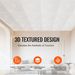 Ceiling Tiles, 12-Pack 24 X 24 In, Drop Ceiling Tiles Premium PVC Sheet, Easy Installation/ Cutting Plastic Glue-up Ceiling Tile, Ceiling Covering For Home/Office Decoration, White Echo Pattern_maomaolike.com