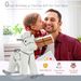 Kids Plush Ride-On Rocking Horse With Bear Toy, Children Chair With Soft Plush Toy & Fun Realistic Sounds, White_maomaolike.com