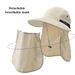 Hot Sale Fishing Wide Brim Bucket with Neck Cover Quick Dry Outdoor Sports Jungle Hiking Hat Men Fishermen Sun Protected Cap_maomaolike.com