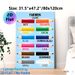German Color Learning Painting Poster, Bright Sparkling Colored Pencil Design Poster, Supports German Color Term Study, Suitable For Language Learning_maomaolike.com