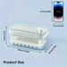Ice Cube Trays with Lids and Bin - 64-Grid, Stackable & Leakproof Design - Easy Release, Perfect for Cocktails & Lemonades - Freezer Organizer_maomaolike.com
