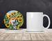 Shiba Inu In Sunflowers Large Sandstone Coasters Pack Of 4 Absorbent Round Coasters Decor Gifts For Men Or Women, 4 In, Multicolor_maomaolike.com
