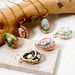 1pc Vintage Brass Charms Gold Color Easter Day Egg Multicolor Flower Enamel Pendant DIY Necklace For Women Jewelry 28mm_maomaolike.com