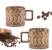 1pc Retro Style Mugs 8 Oz Ceramic Coffee Cups With Handle Coffee Mug Latte Cup Gifts For Women Men, Birthday Gifts Vintage Brown Mug For Office And Home_maomaolike.com