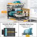 2 Tier Large Detachable Dish Drying Rack For Kitchen Counter,Black_maomaolike.com