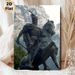 Ancient Warrior On Horseback Painting Poster, Vintage-toned Realistic Bronze Statue Style Poster, Historical Warrior Design Brings Classic Vibe For_maomaolike.com