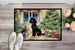 Poodle Cozy Christmas Doormat Front Door Mat Indoor Outdoor Rugs For Entryway, Non Slip Washable Low Pile, 24H X 36W_maomaolike.com