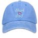 Unisex Washed cotton embroidery blessed dad baseball cap Cotton hat Dad hat Hip hop hat_maomaolike.com