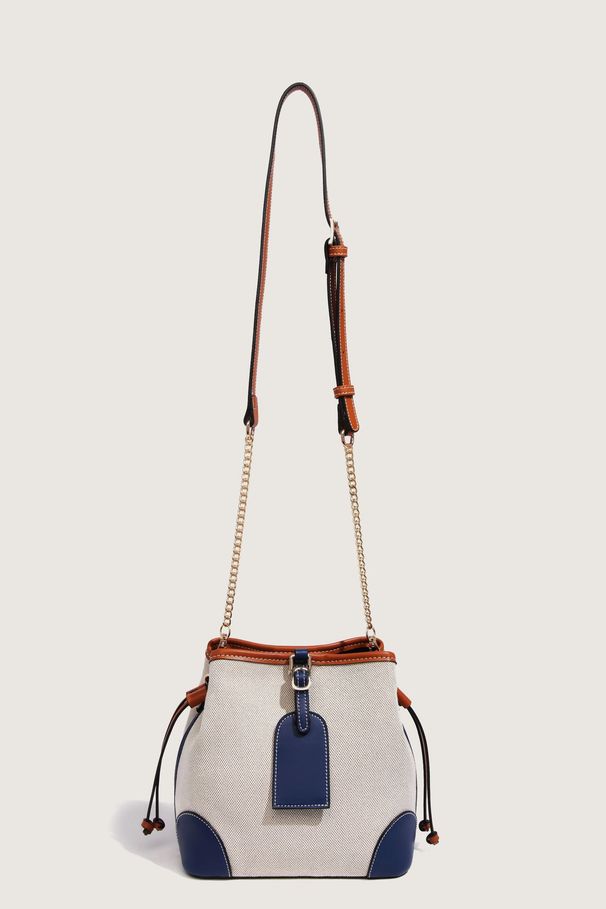 Spliced Bucket Summer New Large Capacity Fashion Versatile Trendy Women's Chain Shoulder Crossbody Bag_maomaolike.com