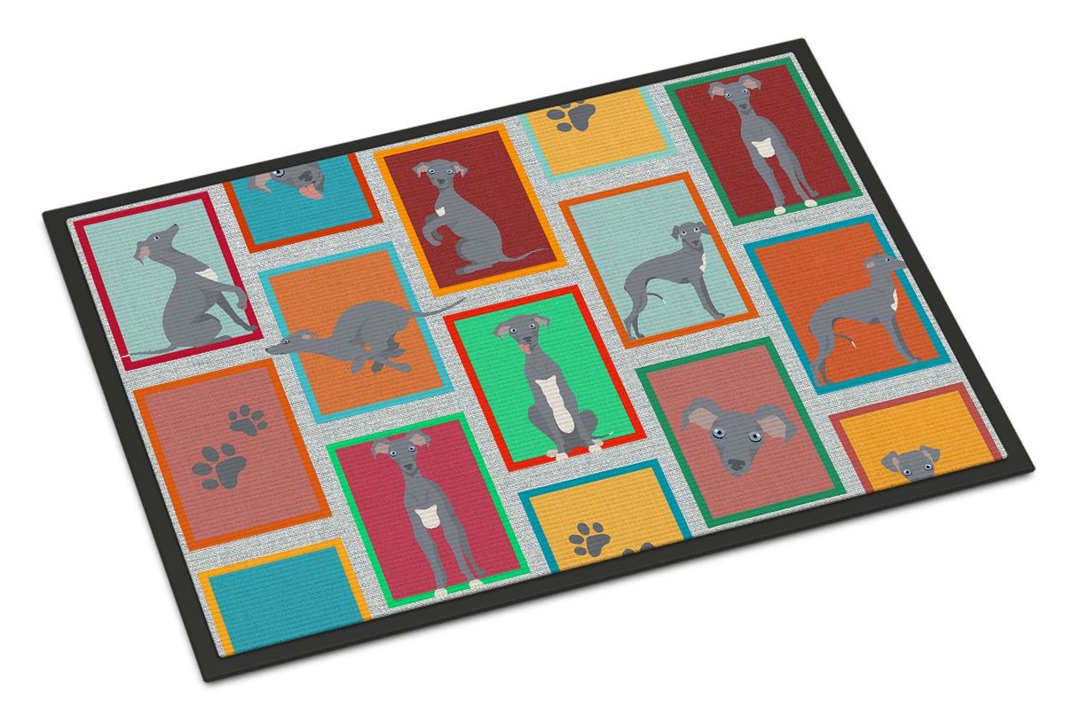 Lots Of Italian Greyhound Doormat Front Door Mat Indoor Outdoor Rugs For Entryway, Non Slip Washable Low Pile, 24H X 36W_maomaolike.com