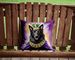 Belgian Sheepdog King Of Mardi Gras Throw Pillow Machine Washable, Indoor Outdoor Decorative Pillow For Couch, Bed Or Patio, 14Hx14W_maomaolike.com