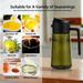 1-4PCS 2-in-1 Olive Dispenser Bottle With Spray And Pour Function Glass Oil Sprayer For Kitchen Cooking BBQ Salad Baking_maomaolike.com