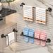 Stainless Steel Without Punching, Bathroom Towel Pole, Single Pole Wall Mounted Household Multifunctional Hanging Rack_maomaolike.com