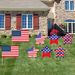 8Pcs 4th Of July Yard Sign With 16pcs Stake USA Flag Star Shape Memorial Day Lawn Decor For Independence Day Patriotic Party Supplies_maomaolike.com