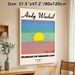 Sunset Themed Painting Poster, Soft Layered Color-blocked Modern Art Poster, Stylish Artistic Decor Suitable For Living Room, Studio And Home Display_maomaolike.com