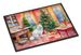 Japanese Spitz Christmas Cookies Doormat Front Door Mat Indoor Outdoor Rugs For Entryway, Non Slip Washable Low Pile, 24H X 36W_maomaolike.com