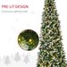 9 Ft Pre-Lit Snow-Dipped Artificial Christmas Tree With Realistic Branches, 460 LED Lights, Pine Cones, Red Berries And 1298 Tips_maomaolike.com