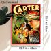 Vintage Magician Carter The Great Painting Poster, Vibrant Retro Fantasy Poster, Nostalgic Mystical Design With Whimsical Sprites, Ideal For Home Wall_maomaolike.com