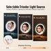 VEVOR 12' Vanity Mirror With Lights LED Makeup Round W/ Smart Touch For Bedroom_maomaolike.com
