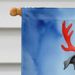 Scottish Deerhound Christmas Reindeer House Flag Large Porch Sleeve Pole Decorative Outside Yard Banner Artwork Wall Hanging, Polyester, House Size, Multicolor_maomaolike.com
