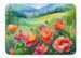 Iowa Wild Prairie Roses In Watercolor Memory Foam Kitchen Mat Machine Washable Anti-Fatigue Mat Cushion Comfort Bath Mat Or Kitchen Rug_maomaolike.com