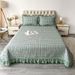 Korean Foreign Trade Double-Sided Washed Three-Piece Set Four Seasons Tatami Bed Sheet Summer Quilted Bedspread Kang Cover_maomaolike.com