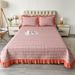 Korean Foreign Trade Double-Sided Washed Three-Piece Set Four Seasons Tatami Bed Sheet Summer Quilted Bedspread Kang Cover_maomaolike.com