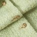 Women's Clothing Wool tweed autumn short candy green tops _maomaolike.com