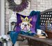 American Bulldog King Of Mardi Gras Throw Pillow Machine Washable, Indoor Outdoor Decorative Pillow For Couch, Bed Or Patio, 18Hx18W_maomaolike.com