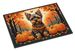 Yorkshire Terrier Fall Doormat Front Door Mat Indoor Outdoor Rugs For Entryway, Non Slip Washable Low Pile, 24H X 36W_maomaolike.com
