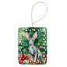 Cornish Rex Cat By The Christmas Tree Porcelain Ornament Christmas Tree Hanging Decorations For Home Christmas Holiday, Rectangle, Gift, Multicolor_maomaolike.com