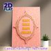 Cultural Typography & Paisley Pattern Painting Poster, Ornate Gold-framed Pink Decorative Poster, Elegant Traditional-inspired Decor Ideal For Living_maomaolike.com