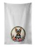 Yorkshire Terrier And Flowers Kitchen Towel Set Of 2 White Dish Towels Decorative Bathroom Hand Towel For Hand, Face, Hair, Yoga, Tea, Dishcloth, 19 X 28", White_maomaolike.com