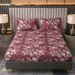 Cartoon Printed Fitted Sheet Dust Proof Skin Friendly Bed Fitted Sheet Mattress Protector Fitted Sheet - 1PC_maomaolike.com