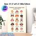 French Emotion Recognition Painting Poster, Cute Cartoon Style Poster, Showcases Various Facial Expressions With French Emotion Labels, Supports_maomaolike.com
