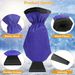 1Pc Ice Scraper Glove Car Windshield Snow Scraper Remover Glove Lined Of Fleece Winter Ice Scraper Mitt Keep Warm_maomaolike.com