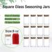 12 Pcs Empty Spice Jars With Label Pack (12x Bamboo Lid Glass Jar). Small 8oz Spice Storage Bottles With 72 Printed Spice Stickers And 20 Writable Pantry Labels For Seasoning Containers_maomaolike.com