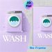 Laundry Washing Machine Painting Poster, Pastel Minimalist Soft Purple Washer With Floral Accents Poster, Gentle Charming Decor Idea For Laundry Room_maomaolike.com