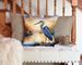Blue Heron In The Golden Hour Throw Pillow Machine Washable, Indoor Outdoor Decorative Pillow For Couch, Bed Or Patio, 14Hx14W_maomaolike.com