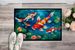 Koi Fish Doormat Front Door Mat Indoor Outdoor Rugs For Entryway, Non Slip Washable Low Pile, 24H X 36W_maomaolike.com
